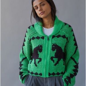 Urban Outfitters sunset zip up sweater